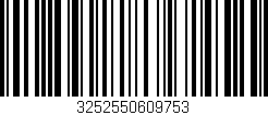 Código de barras (EAN, GTIN, SKU, ISBN): '3252550609753'