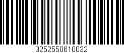 Código de barras (EAN, GTIN, SKU, ISBN): '3252550610032'