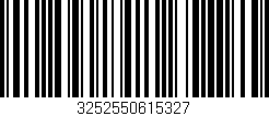 Código de barras (EAN, GTIN, SKU, ISBN): '3252550615327'