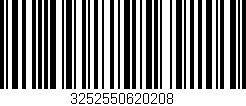 Código de barras (EAN, GTIN, SKU, ISBN): '3252550620208'