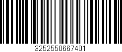 Código de barras (EAN, GTIN, SKU, ISBN): '3252550667401'