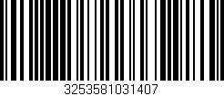 Código de barras (EAN, GTIN, SKU, ISBN): '3253581031407'