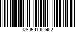 Código de barras (EAN, GTIN, SKU, ISBN): '3253581083482'