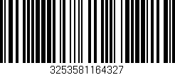 Código de barras (EAN, GTIN, SKU, ISBN): '3253581164327'