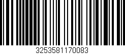 Código de barras (EAN, GTIN, SKU, ISBN): '3253581170083'
