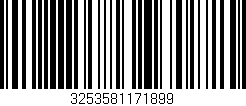 Código de barras (EAN, GTIN, SKU, ISBN): '3253581171899'