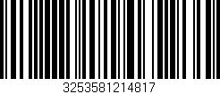 Código de barras (EAN, GTIN, SKU, ISBN): '3253581214817'