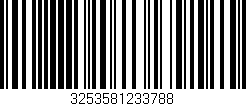 Código de barras (EAN, GTIN, SKU, ISBN): '3253581233788'
