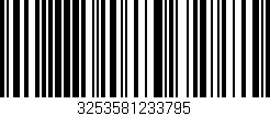 Código de barras (EAN, GTIN, SKU, ISBN): '3253581233795'
