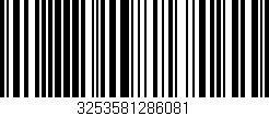 Código de barras (EAN, GTIN, SKU, ISBN): '3253581286081'