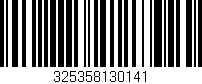 Código de barras (EAN, GTIN, SKU, ISBN): '325358130141'