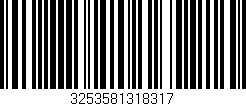 Código de barras (EAN, GTIN, SKU, ISBN): '3253581318317'