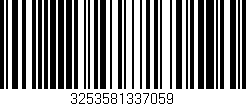 Código de barras (EAN, GTIN, SKU, ISBN): '3253581337059'