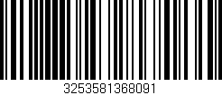 Código de barras (EAN, GTIN, SKU, ISBN): '3253581368091'