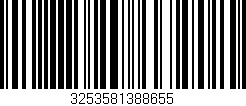 Código de barras (EAN, GTIN, SKU, ISBN): '3253581388655'