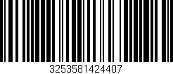 Código de barras (EAN, GTIN, SKU, ISBN): '3253581424407'
