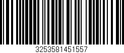 Código de barras (EAN, GTIN, SKU, ISBN): '3253581451557'