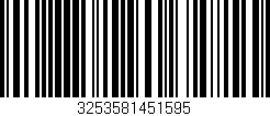 Código de barras (EAN, GTIN, SKU, ISBN): '3253581451595'