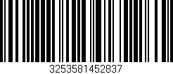Código de barras (EAN, GTIN, SKU, ISBN): '3253581452837'