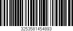 Código de barras (EAN, GTIN, SKU, ISBN): '3253581454893'