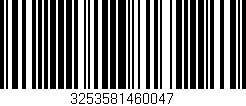 Código de barras (EAN, GTIN, SKU, ISBN): '3253581460047'