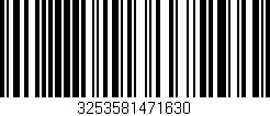 Código de barras (EAN, GTIN, SKU, ISBN): '3253581471630'
