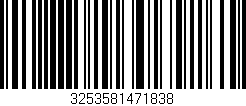 Código de barras (EAN, GTIN, SKU, ISBN): '3253581471838'