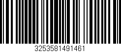 Código de barras (EAN, GTIN, SKU, ISBN): '3253581491461'