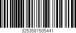 Código de barras (EAN, GTIN, SKU, ISBN): '3253581505441'