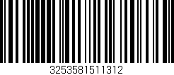 Código de barras (EAN, GTIN, SKU, ISBN): '3253581511312'