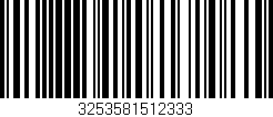 Código de barras (EAN, GTIN, SKU, ISBN): '3253581512333'