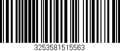 Código de barras (EAN, GTIN, SKU, ISBN): '3253581515563'
