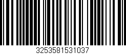 Código de barras (EAN, GTIN, SKU, ISBN): '3253581531037'