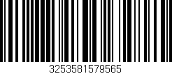 Código de barras (EAN, GTIN, SKU, ISBN): '3253581579565'
