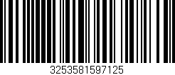 Código de barras (EAN, GTIN, SKU, ISBN): '3253581597125'