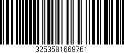 Código de barras (EAN, GTIN, SKU, ISBN): '3253581669761'