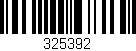 Código de barras (EAN, GTIN, SKU, ISBN): '325392'