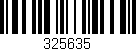 Código de barras (EAN, GTIN, SKU, ISBN): '325635'