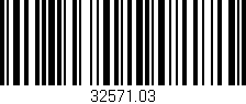 Código de barras (EAN, GTIN, SKU, ISBN): '32571.03'
