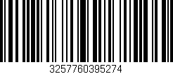 Código de barras (EAN, GTIN, SKU, ISBN): '3257760395274'