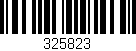 Código de barras (EAN, GTIN, SKU, ISBN): '325823'