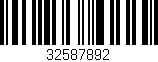 Código de barras (EAN, GTIN, SKU, ISBN): '32587892'