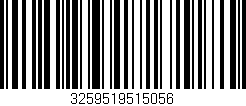 Código de barras (EAN, GTIN, SKU, ISBN): '3259519515056'