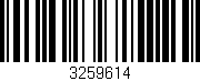 Código de barras (EAN, GTIN, SKU, ISBN): '3259614'
