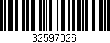 Código de barras (EAN, GTIN, SKU, ISBN): '32597026'