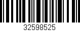 Código de barras (EAN, GTIN, SKU, ISBN): '32598525'