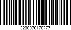 Código de barras (EAN, GTIN, SKU, ISBN): '3260970170777'
