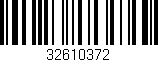 Código de barras (EAN, GTIN, SKU, ISBN): '32610372'