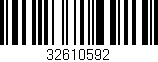 Código de barras (EAN, GTIN, SKU, ISBN): '32610592'
