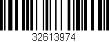 Código de barras (EAN, GTIN, SKU, ISBN): '32613974'